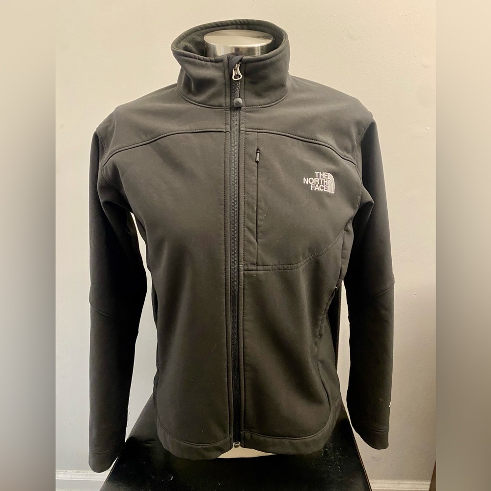 North Face Women’s Jacket Medium Black Apex Bionic Soft Shell Wind Wall Fabric